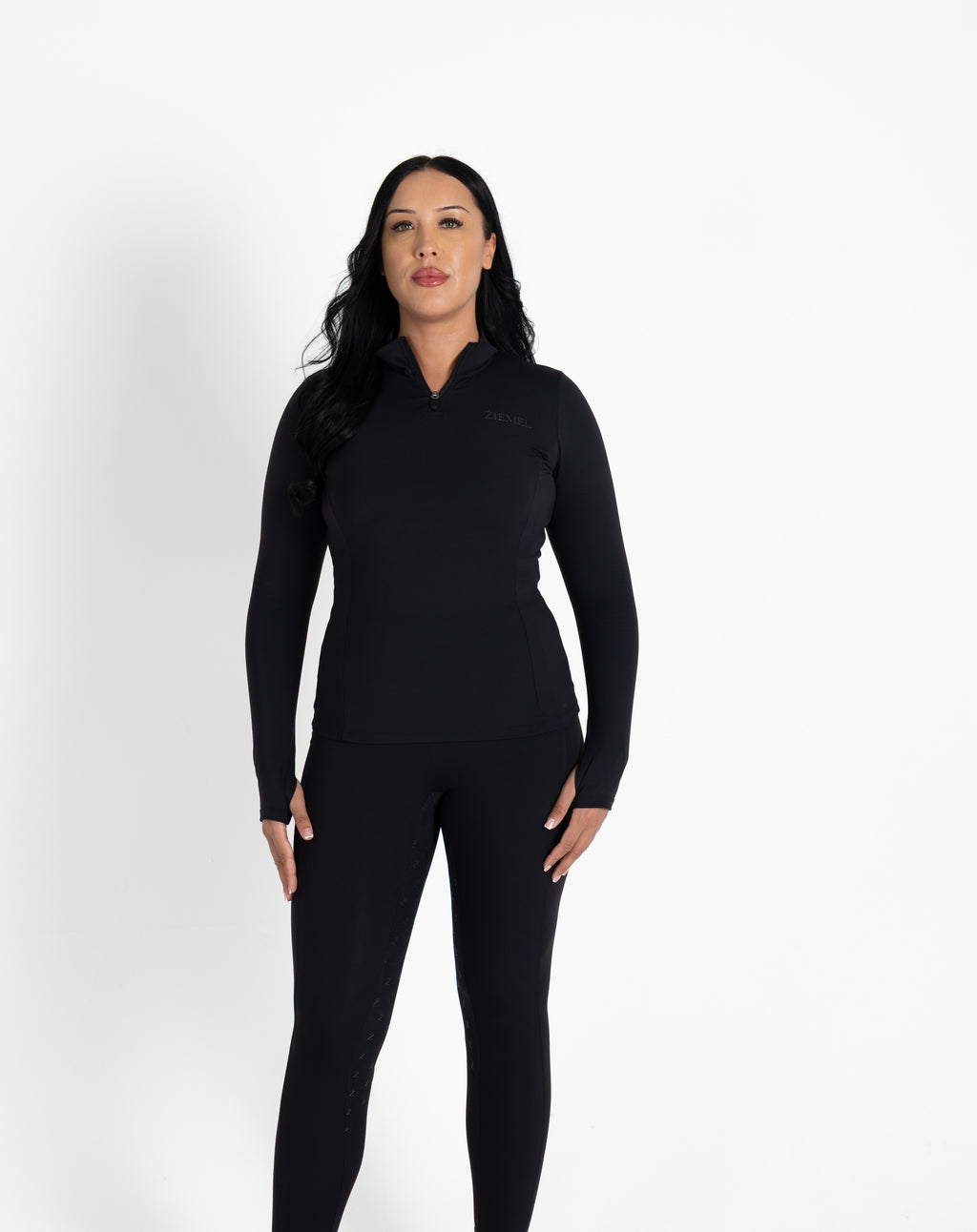 The Signature Quarter-Zip in Black