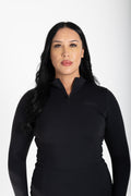 The Signature Quarter-Zip in Black