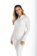 The Signature Quarter-Zip in Ivory