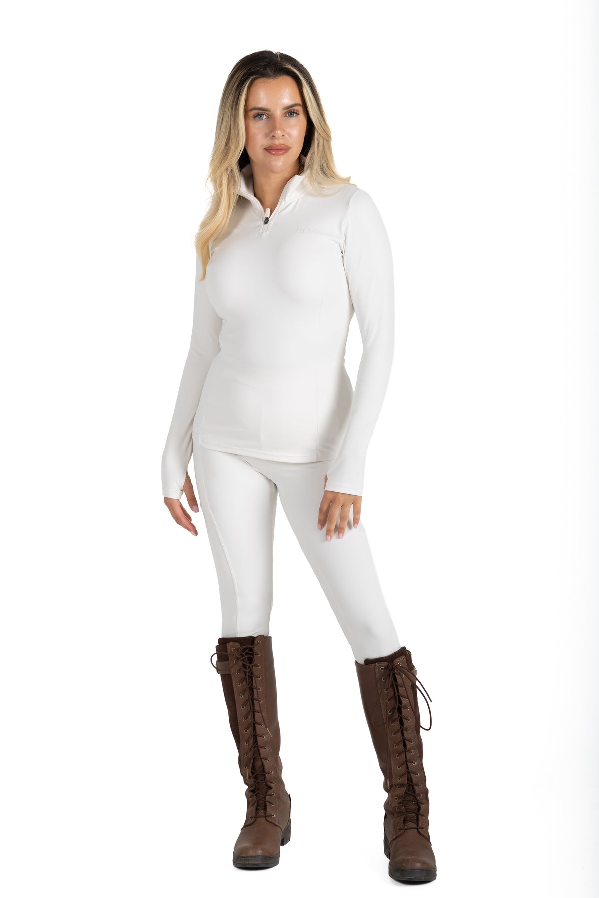 The Signature Quarter-Zip in Ivory