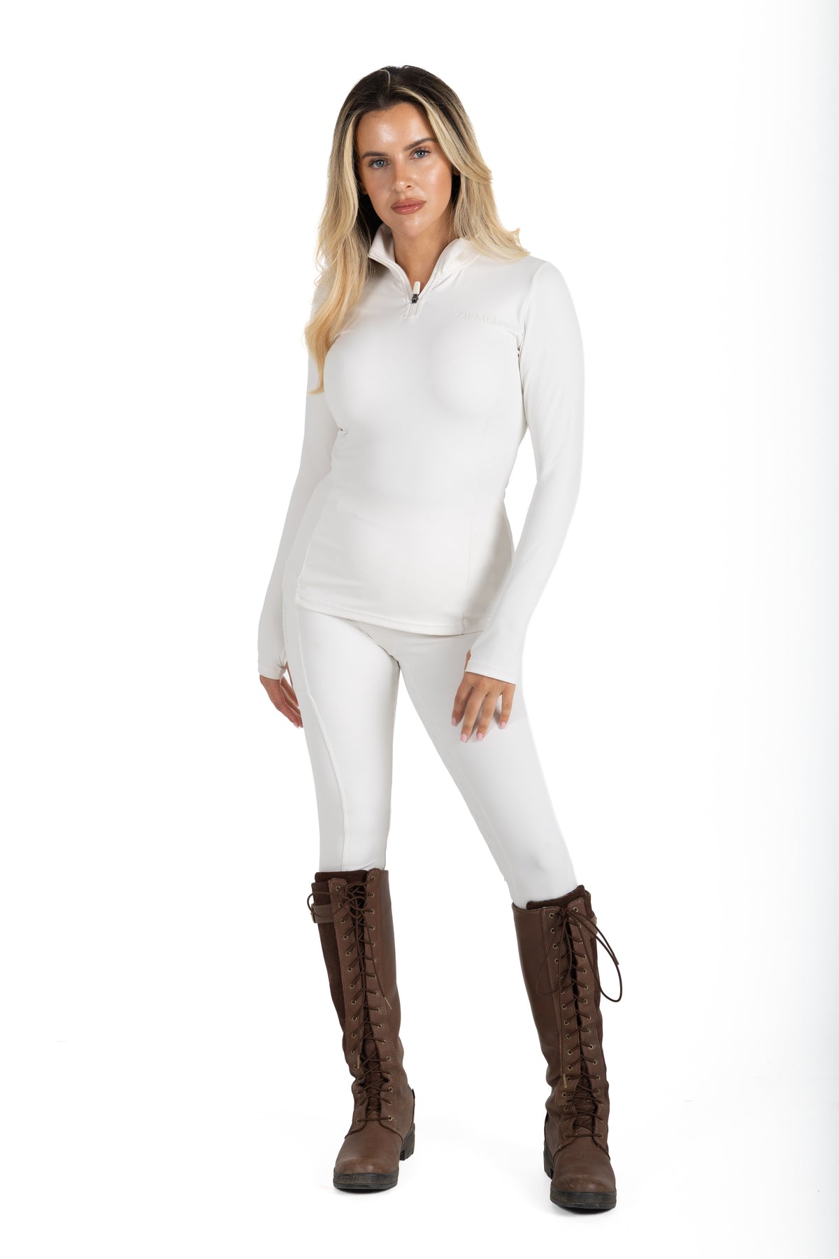 The Signature Quarter-Zip in Ivory