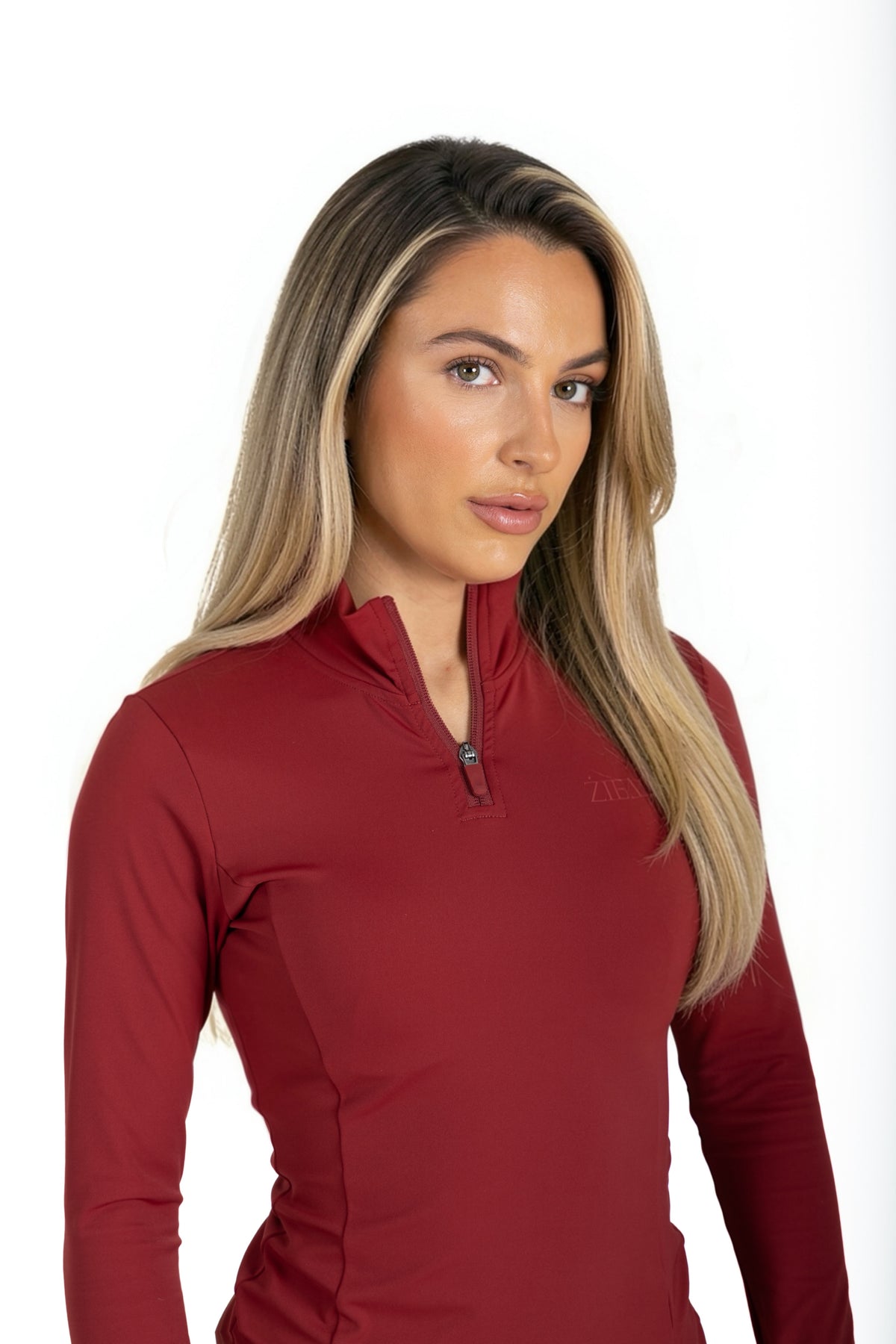 The Signature Quarter-Zip in Merlot